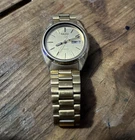 Seiko 5 Men’s Vintage Automatic Day/Date Gold Tone 37mm Metal Bracelet