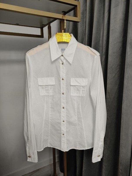 Women Escada Shirt White Cotton 38 / M / 46
