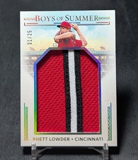 Rhett Lowder Jumbo Patch Relic SSP 01/25 Rookie 2024 Panini Boys Of Summer Reds