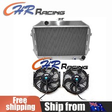 Aluminum Radiator+Fan for 1970-1973 Nissan(Datsun) 240Z;1974 1975 260Z 2.4L L6
