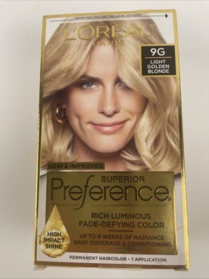 L'Oreal Paris Superior Preference 9G Light Golden  Blonde