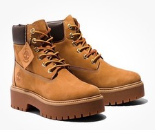Women's Timberland Stone Street 6in WP Wheat Nubuck Platform Boot (TB1A5RJD 231)