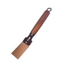 Flat Copper Spoon Welder Backer Tool, Wooden Handle, Dual-Screw, Welding Paddle