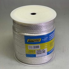 SEACHOICE Solid Braid Nylon Rope 3/8 x 500 White 42920