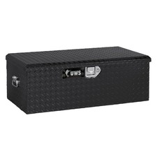 UWS EC20072 Universal Gloss Black Aluminum Single Lid 4.8 CU ft Foot Locker Box