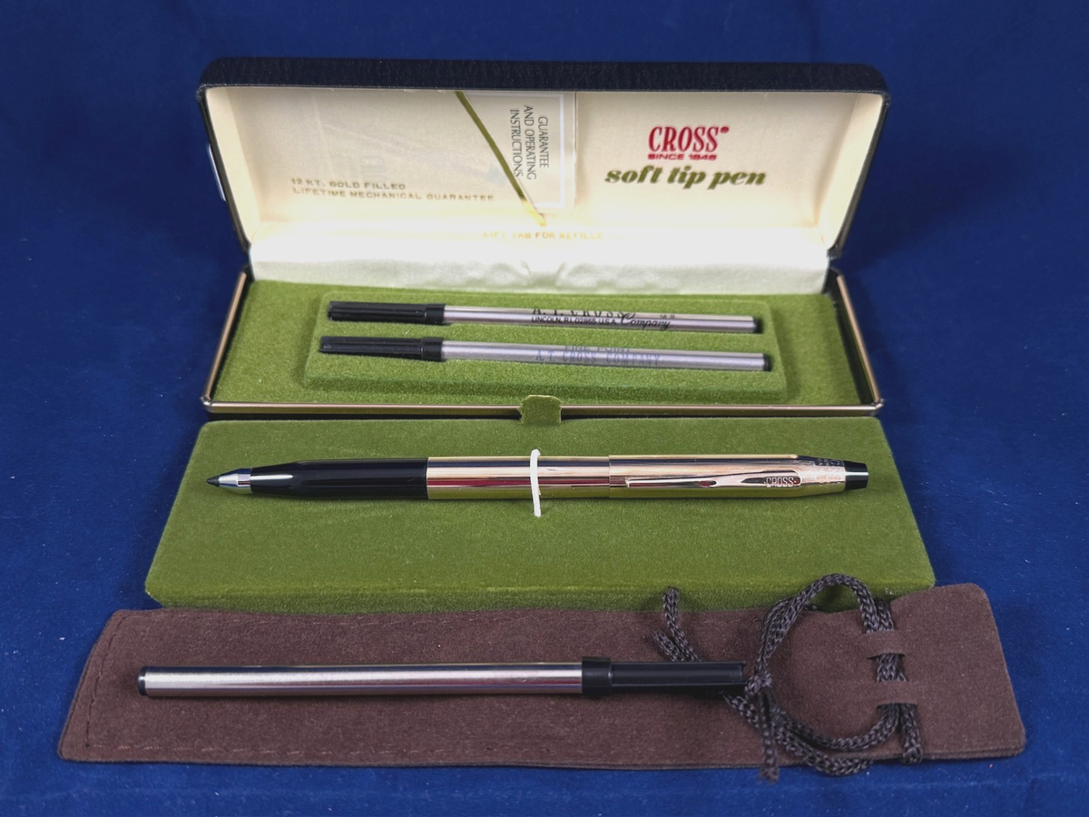 VERY RARE! CROSS CENTURY 12k GOLD-FILLED/ROLLED GOLD SOFT TIP PEN