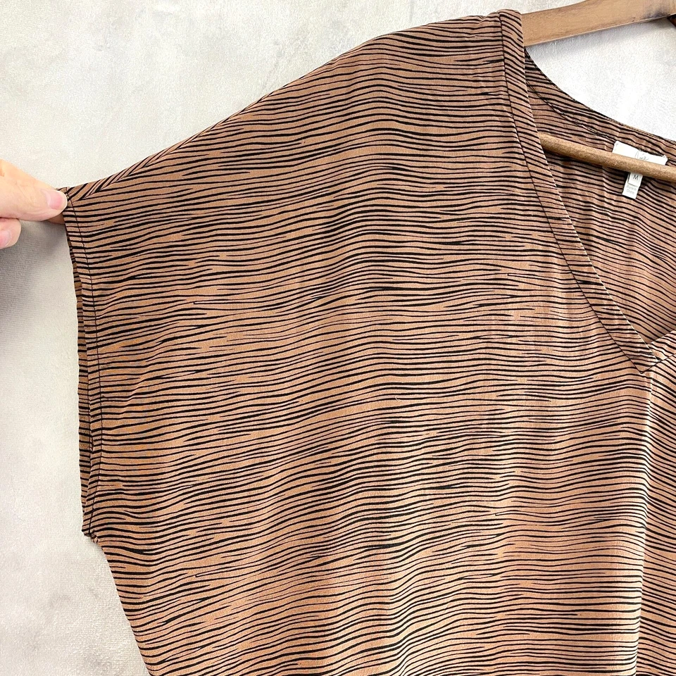 Blusa Joie Silk Boxy Shell para mujer mediana minimalista Lagenlook de gran tamaño J108 Foto 2 de 4