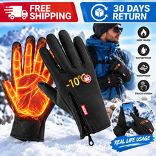 Thermal Winter Gloves Men Women Waterproof Windproof Warm Touch Screen Gloves