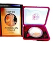 1991-S San Francisco Eagle One Dollar Silver 99.9% Coin w/US Mint Box & COA