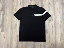 NEW-MEN'S HUGO BOSS PAULE POLO, 50501298, BLACK, SIZE LARGE 118.00