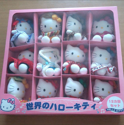 Hello Kitty Collection Clothes of world 12 countries Plush Doll Sanrio NIB #141