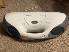 Sony ZS-X10 CD/Radio Boombox Tested Works C Batteries Or Plug In
