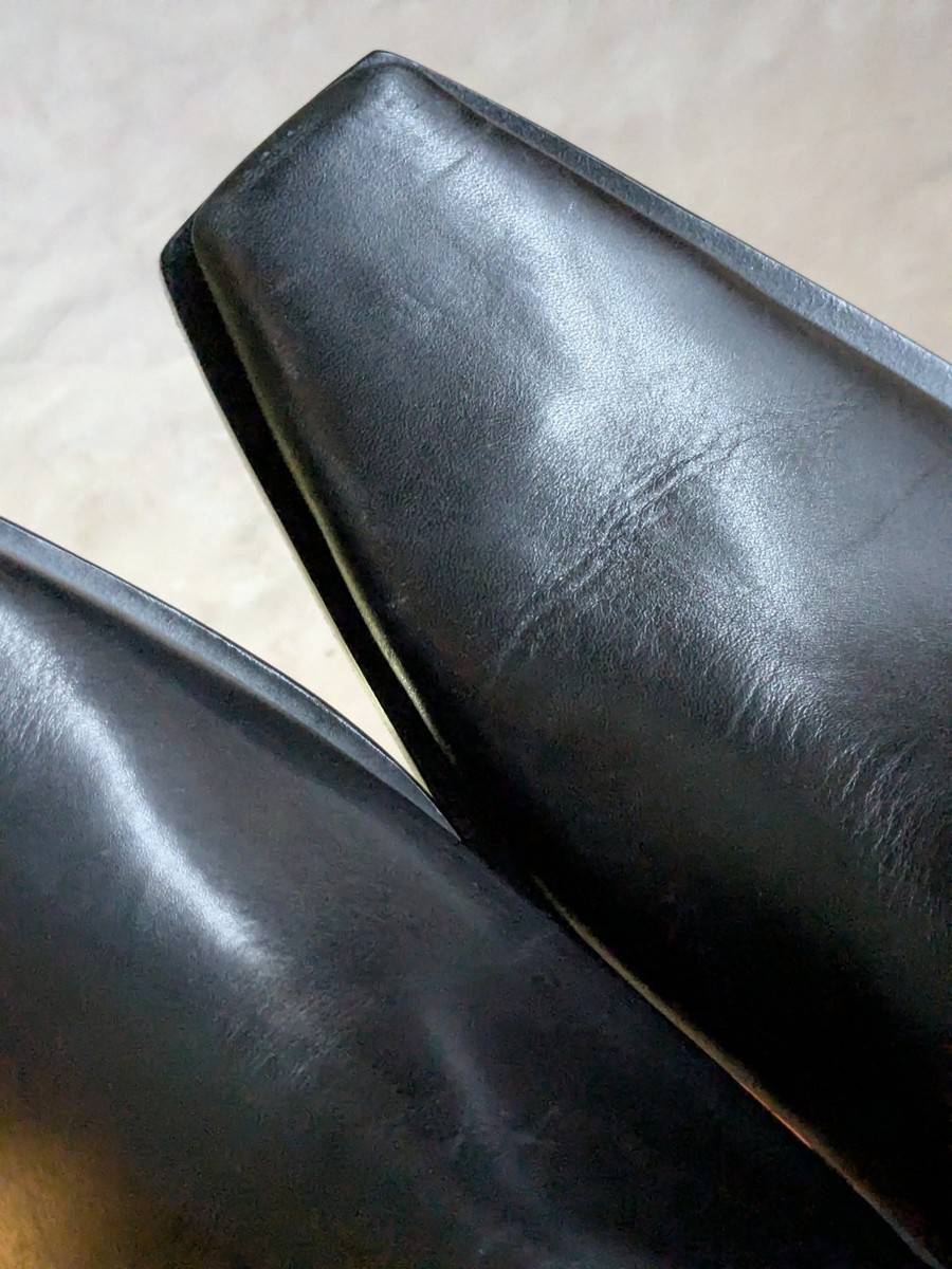 Balenciaga Santiago Side Zip Boots Black Men 10 43 Leather Italy