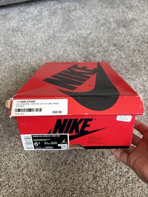 Nike Jordan 1 High OG UNC To Chicago Size 6.5 BOX ONLY REPLACEMENT BOX 193154395136| eBay