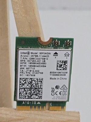 Intel Dual Band Wireless-AC 9560NGW NGFF Wi-Fi Bluetooth 5.0 Card 01AX768 TESTED