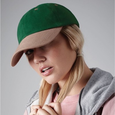 Beechfield Thick Cotton Low Profile Baseball Hat With Curved Visor