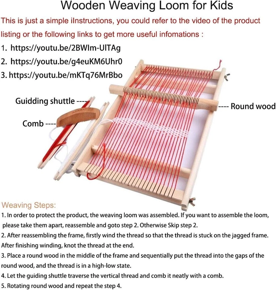 Telar de madera multi-artesanal marco grande 9,85 x 15,75 x 1,3 pulgadas a mano... Foto 2 de 4