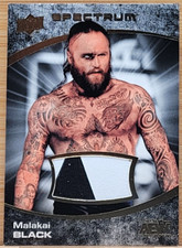 2021 UPPER DECK AEW SPECTRUM MALAKAI BLACK DARK MULTI COLOR  RELIC #D/25