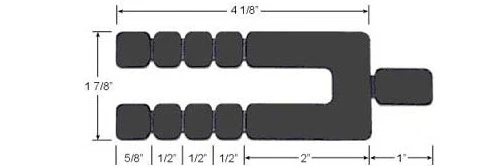 Glazelock 5-1/8" Overall Long Stackable Shims - Case of 1,008