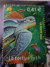 FRANCE 2002 timbre 3485, TORTUE LUTH, FAUNE MARINE, neuf**, MNH