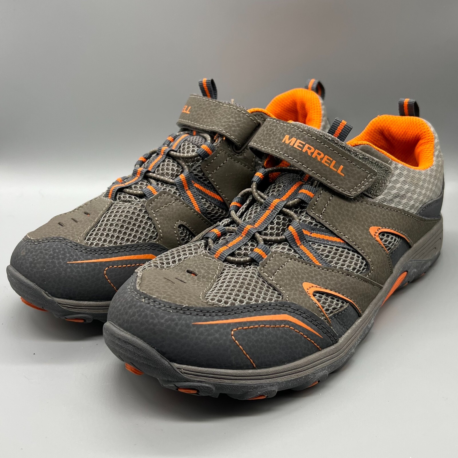 Scarpa da trekking Merrell Trail Chaser marrone grigio arancione pelle giovane 5 5 donna 7