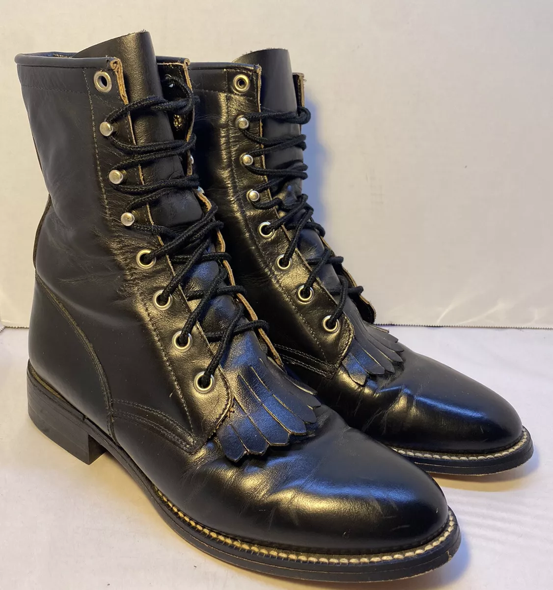 Tony lama lace up boots store