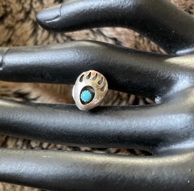 Bear Paw Turquoise Hat Pin Stick Rare 3\