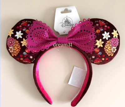 BNWT Disney World Exclusive Ear Headband Disney Parks Mickey And Friends Circle Navy Blue Minnie Ears  main image 2