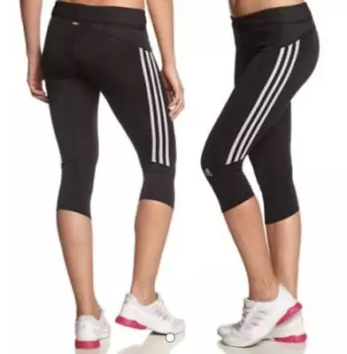 Adidas Women's Response Three Quarters Tights RRP $65 Adidas Women's Response Three Quarters Tights RRP $65