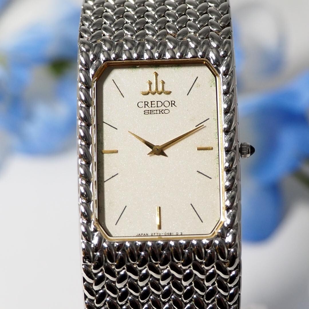 【稼働】SEIKO CREDOR 22K SGP スクエア 腕時計 メンズ Yahoo!オークション -「22k」(クレドール) (セイコー)の落札相場