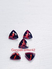 Garnet Loose Gemstone Faceted Trillion Cut 7x7 MM 2 Pc Lot Natural Calibrated E7