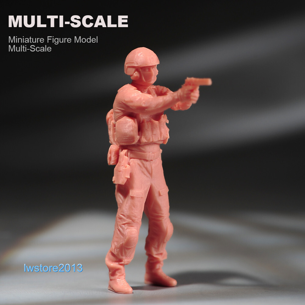 Figurines Miniatures 1/87 Soldats US Avec Chien - Accessoires Jouets
