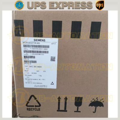 6SE6430-2UD31-8DB0 SIEMENS MICROMASTER430 Without FilterDHL/FedEx/UPS