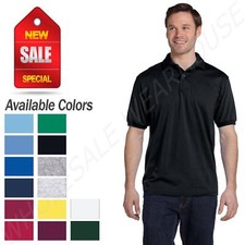 Hanes Golf Tee Blended Jersey Sport Shirt Mens Polo golf shirt from S-XL R-54