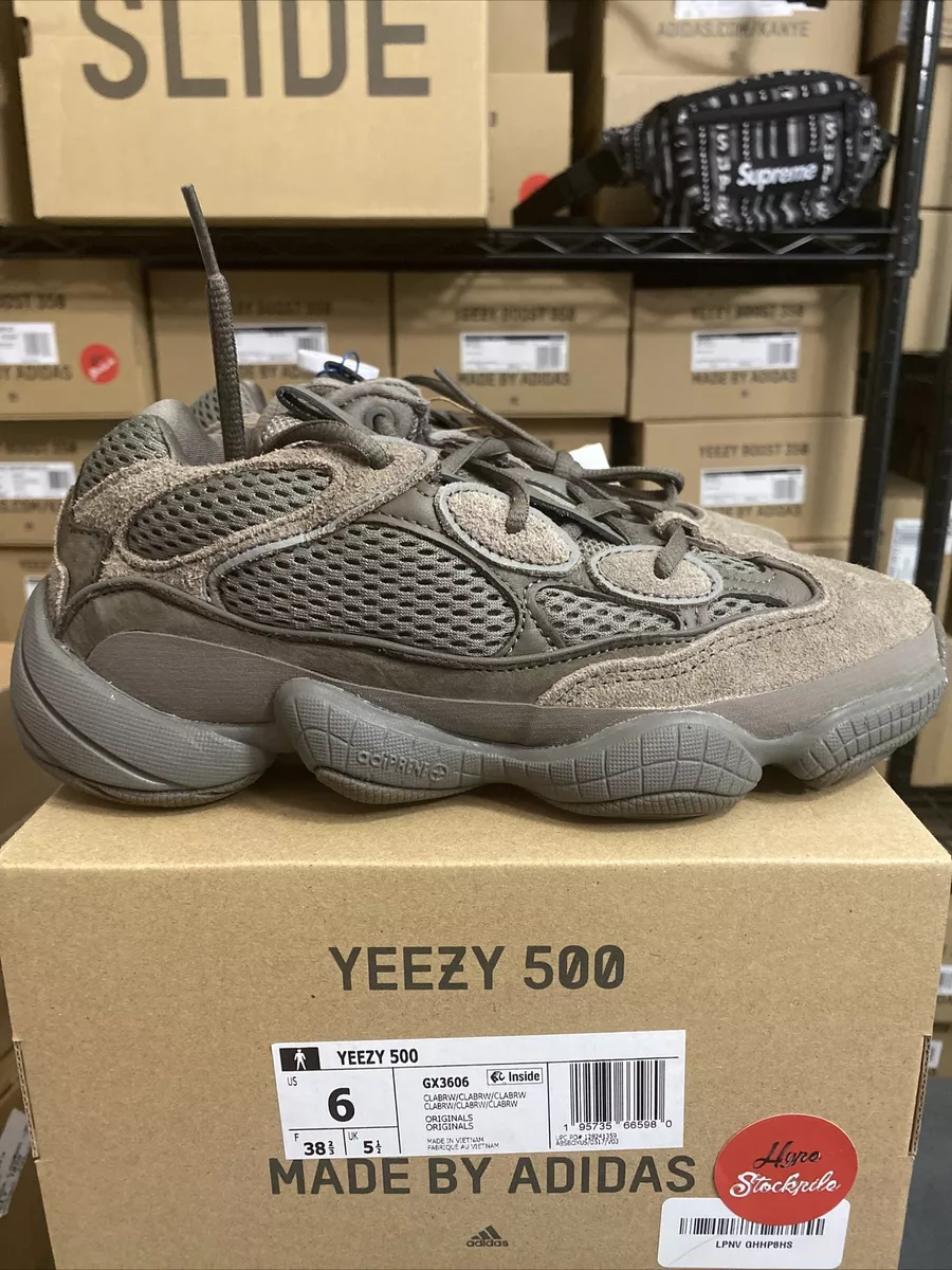 Agregar Mediar sitio Adidas Yeezy 500 Clay Brown Shoes GX3606 Men&#039;s Sizes | eBay