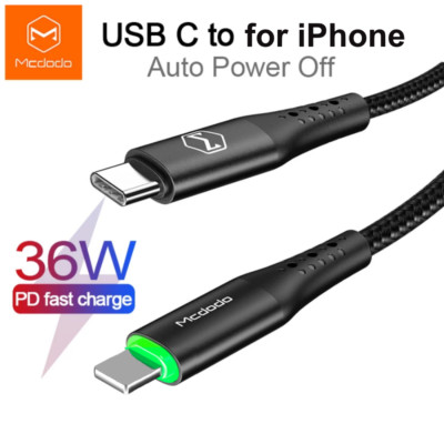 Mcdodo 4FT 6FT USB-C To iPhone Cable 36W Fast Charging PD Charger Cord For Apple