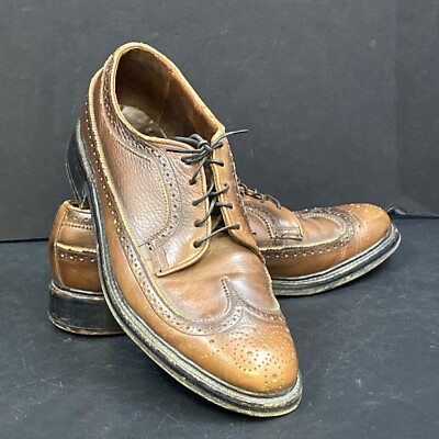 靴 50s crosby square brown U wing tip 50s crosby square brown U wing tip