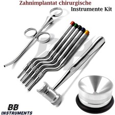 Zahnimplantat chirurgische Instrumente Kit Knochentransplantation Zahnmedizin x8