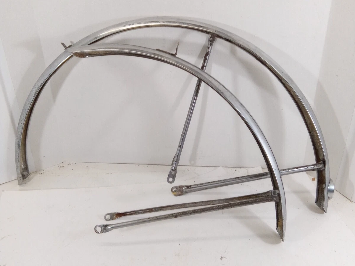 Vintage Schwinn Bicycle Chrome Fender Set 26