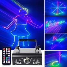 60W RGB Animation Laser Light Projector Light DJ Disco Party Stage Light USA