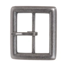 1 5/8" (42 mm) Nickel Free Single Prong Center Bar Square Belt Buckle