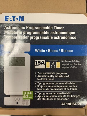 Eaton AT18HM Astronomic Programmable Timer