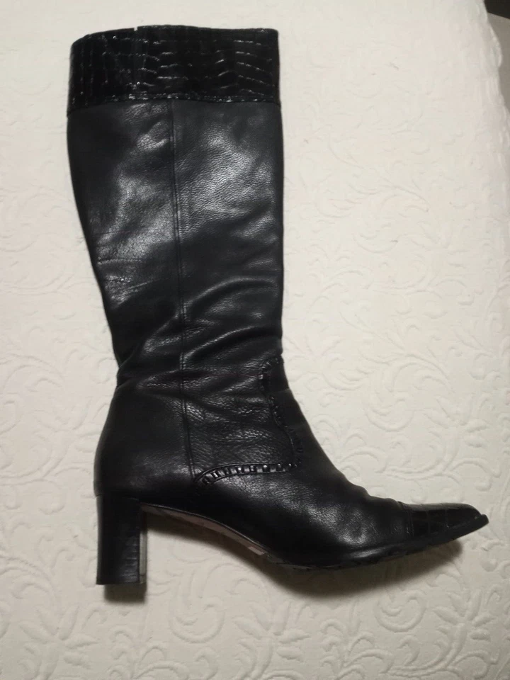 Botas hasta la rodilla negras Brighton Foto 3 de 4