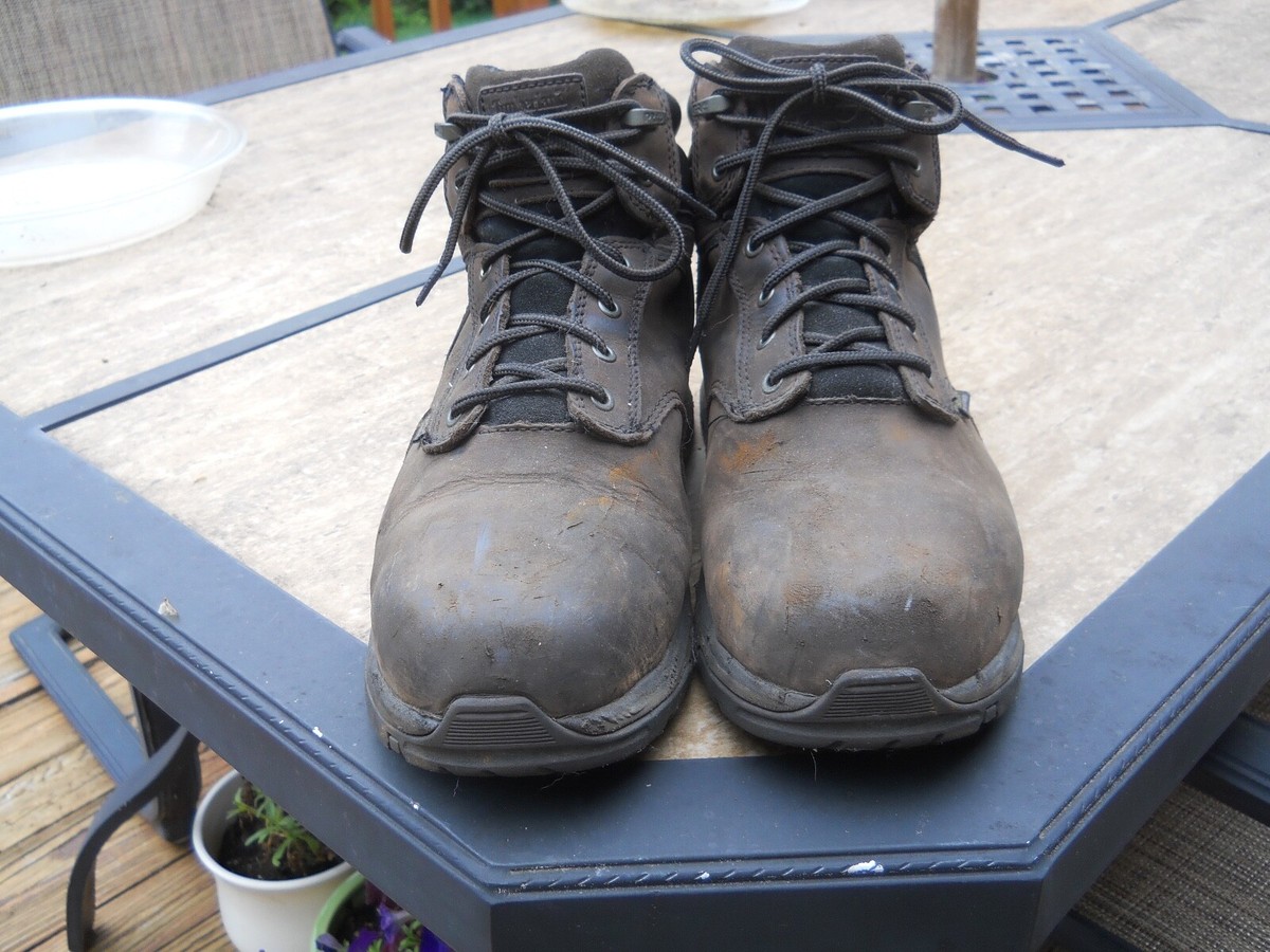 MEN'S TIMBERLAND PRO STEEL TOE WORK BOOTS SIZE CONDITION-TAKE A  LOOK!