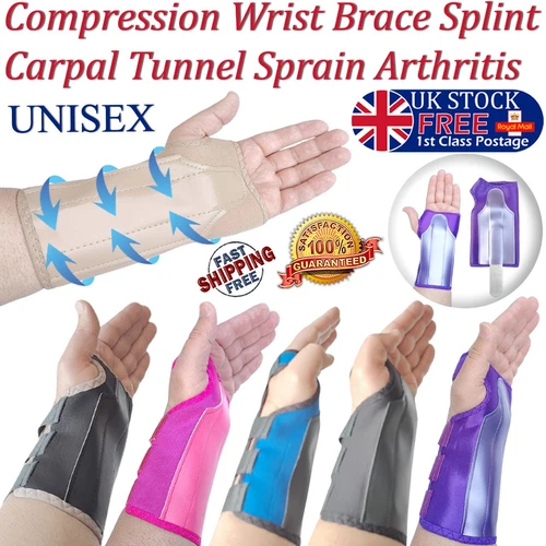 Neoprene NHS Wrist Support Brace Splint Carpal Tunnel Sprain Strain Arthritis
