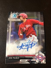 2017 Bowman Chrome Jose Pujols Auto On FIRE 🔥 HOT🔥