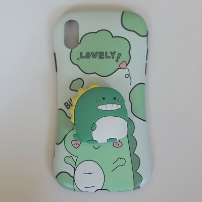 Cute dinosour  with socket iPhone Case  X, XS, XS MAX,XR,11, 11Pro