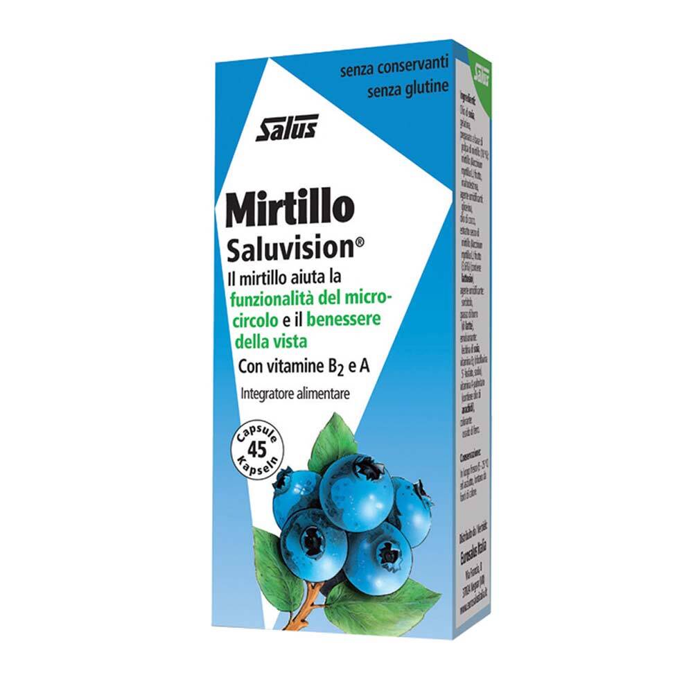 Salus Haus Mirtillo Saluvision Integratore Microcircolo, 45 Capsule