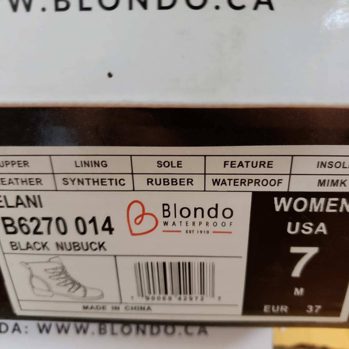 NEW BLONDO Elani Black Nubuck Ankle Boots Waterproof Buckles