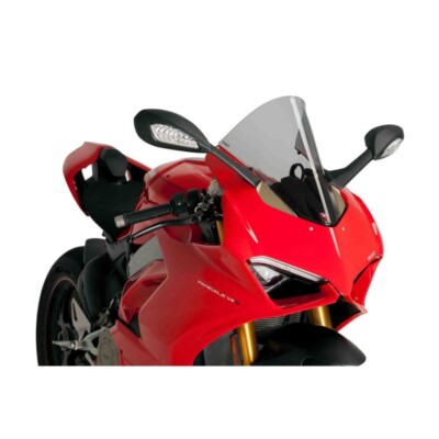 PUIG FAIRING R-RACER FOR DUCATI PANIGALE V4 S 18-19 LIGHT SMOKE